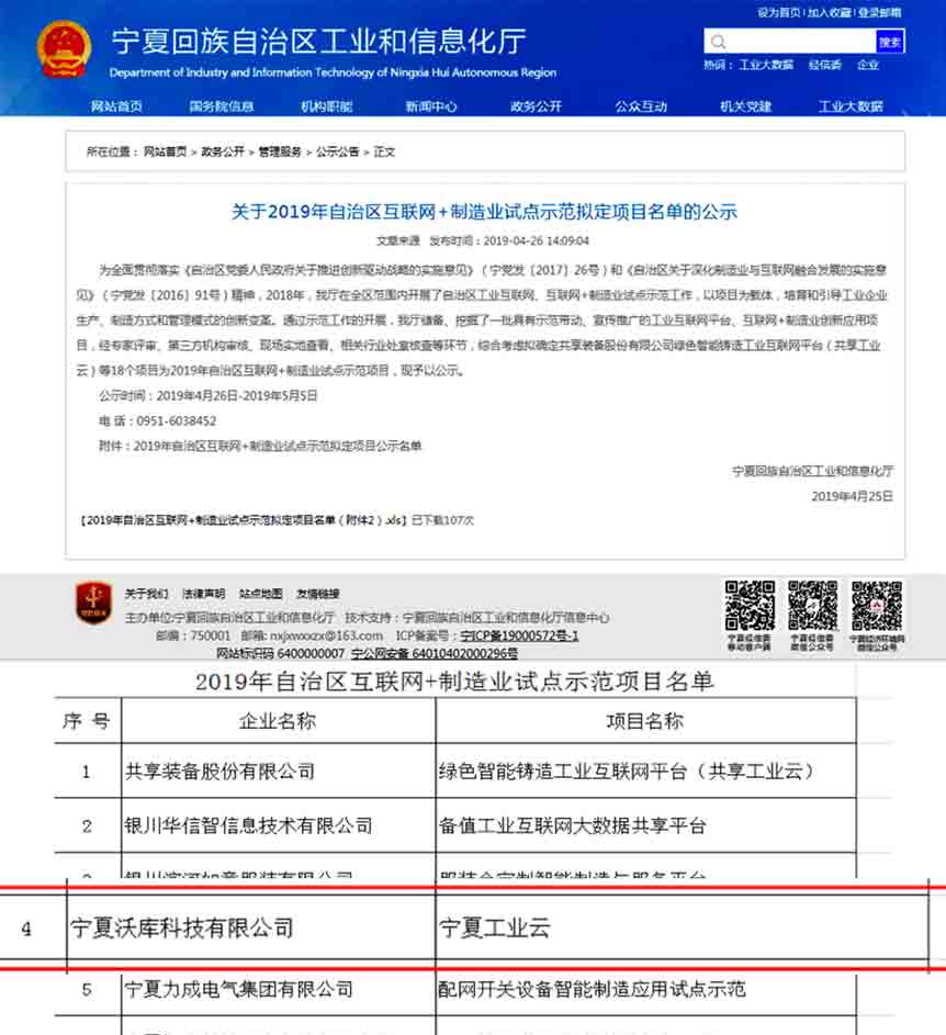 省級互聯網+制造業試點證明文件